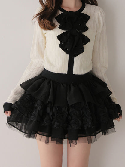 model：162cm　(size：F　color：Black)