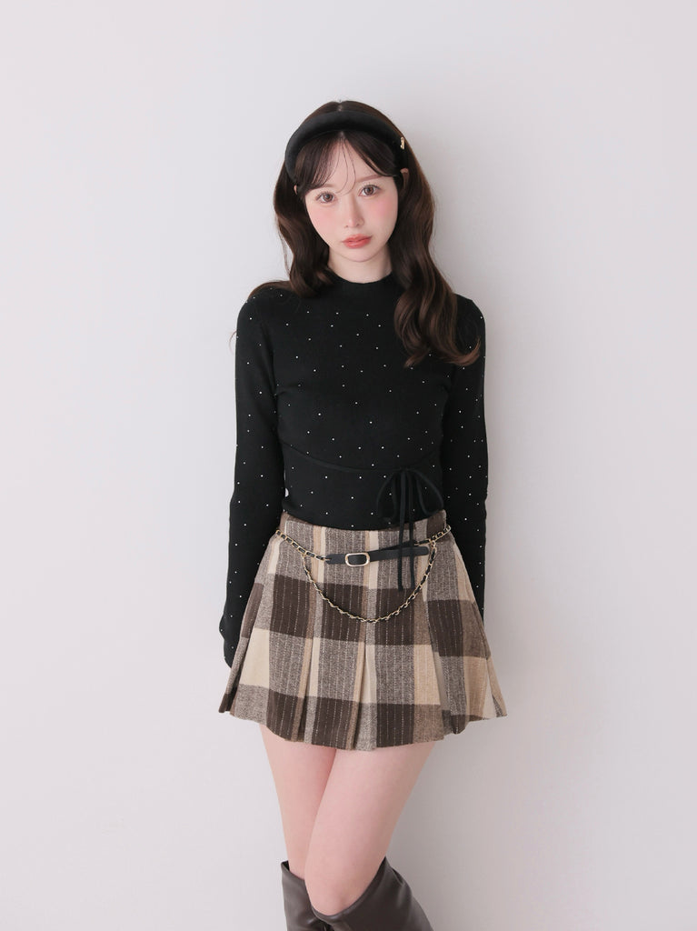 model：162cm　(size：F　color：Black)