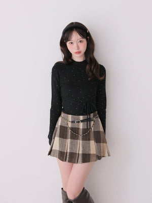model：162cm　(size：F　color：Black)
