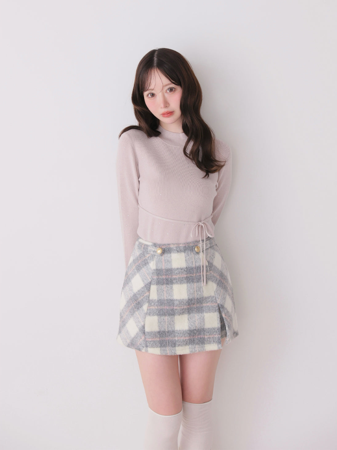 model：162cm　(size：F　color：Pink)