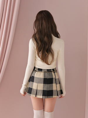 model：160cm　(size：F　color：Beige black)