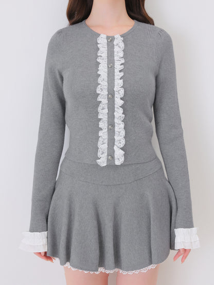 model：162cm　(size：F　color：Gray)