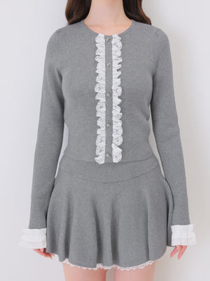 model：162cm　(size：F　color：Gray)