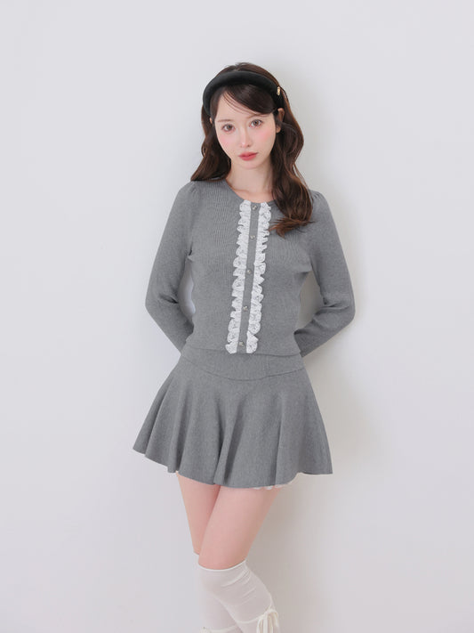 model：162cm　(size：F　color：Gray)