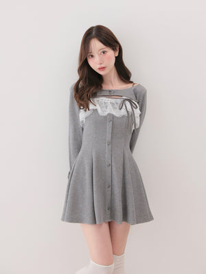 model：162cm　(size：F　color：Gray)