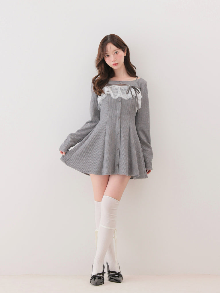 model：162cm　(size：F　color：Gray)