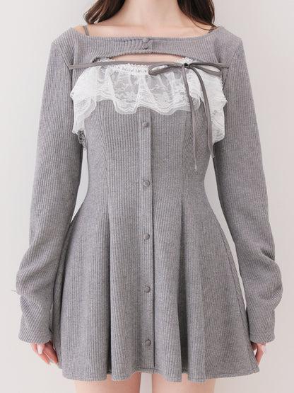 model：162cm　(size：F　color：Gray)