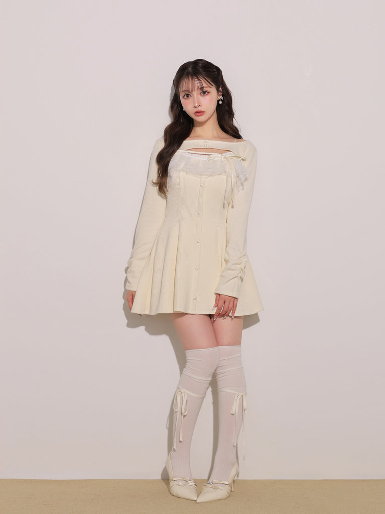 model：160cm　(size：F　color：Ivory)