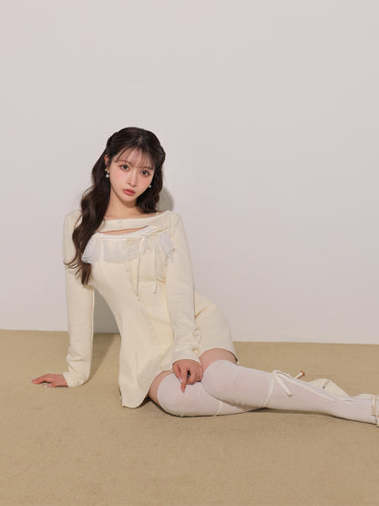 model：160cm　(size：F　color：Ivory)