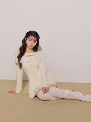 model：160cm　(size：F　color：Ivory)