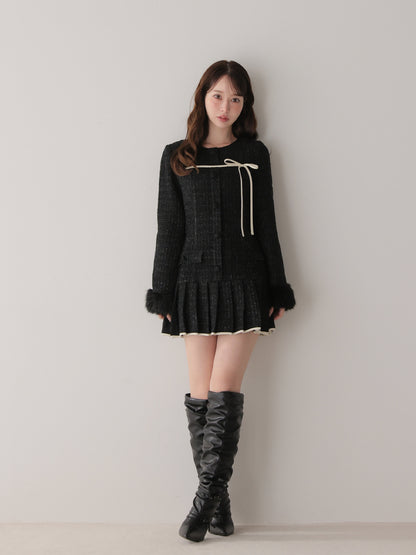 model：162cm　(size：F　color：Black)