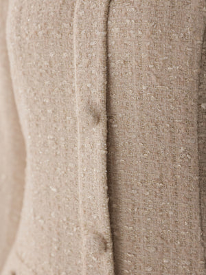 Fur trim ribbon tweed mini onepiece(eme11144)