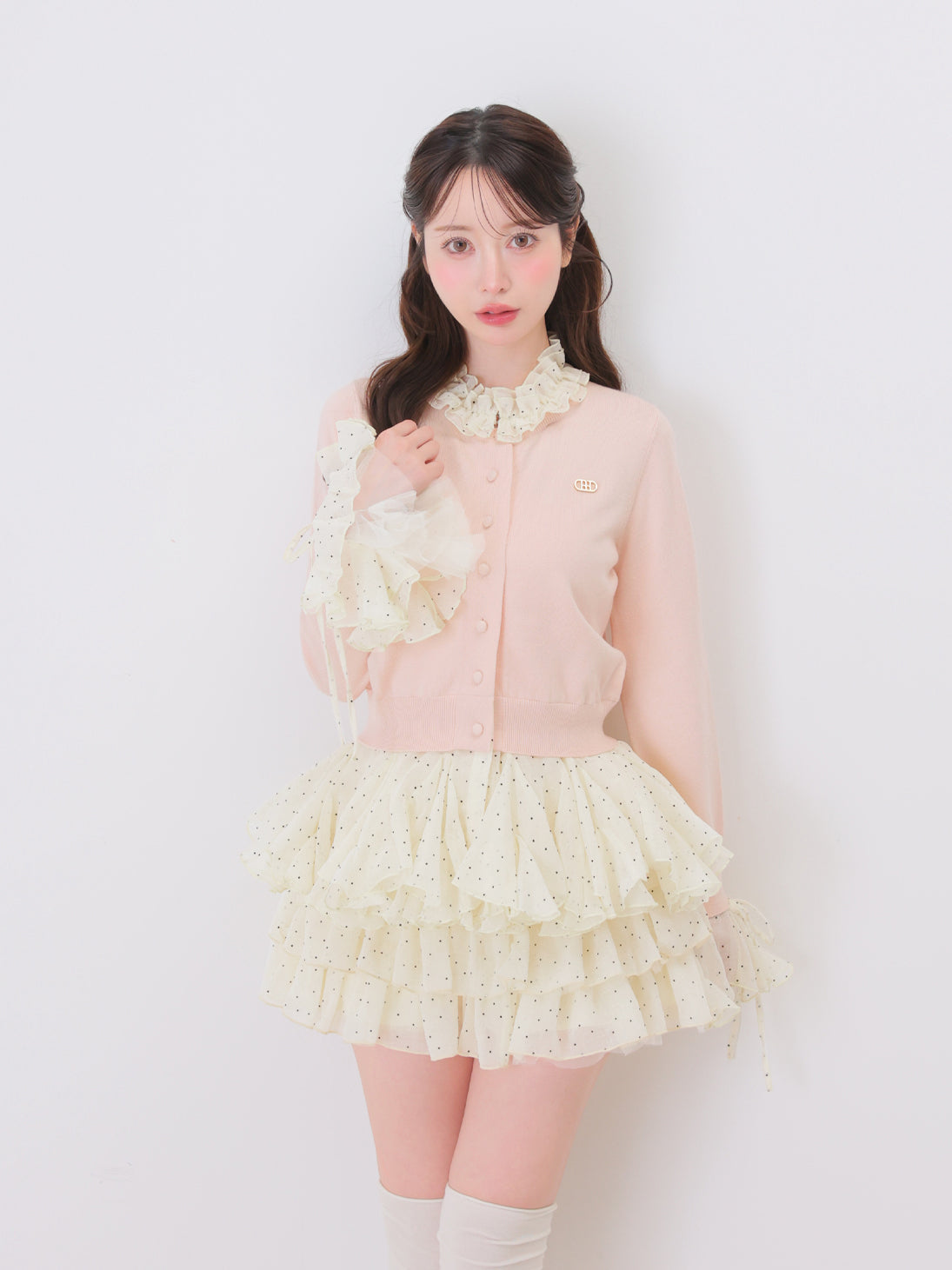 model：162cm　(size：F　color：Pink)