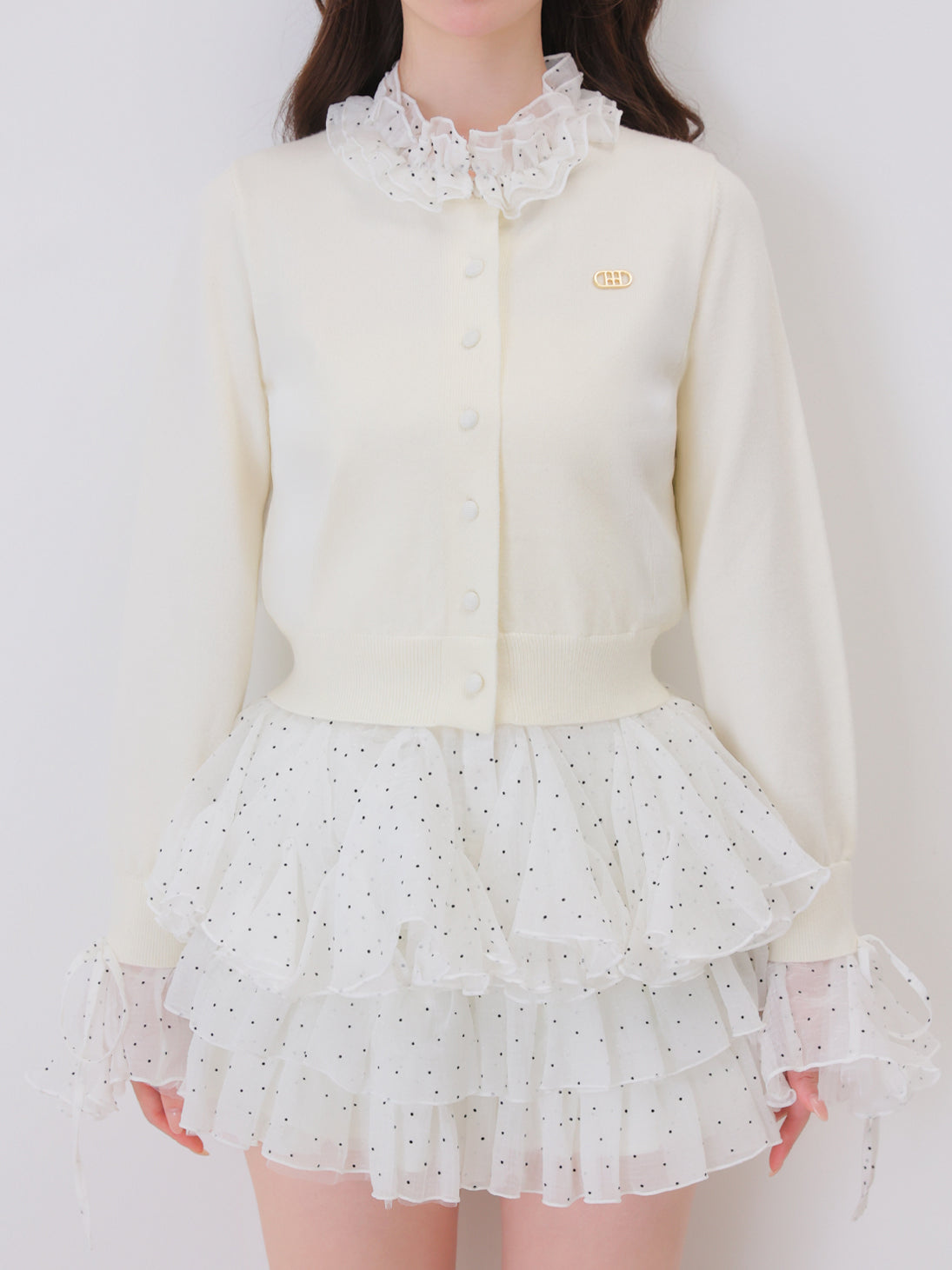 model：162cm　(size：F　color：Ivory)