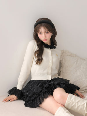 model：160cm　(size：F　color：Ivory×Black)