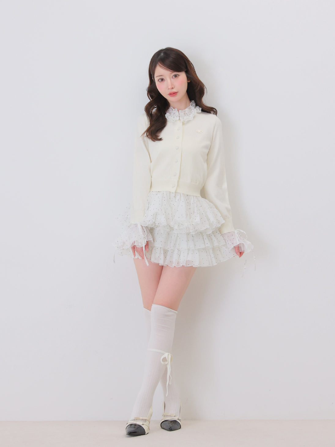 model：162cm　(size：F　color：Ivory)