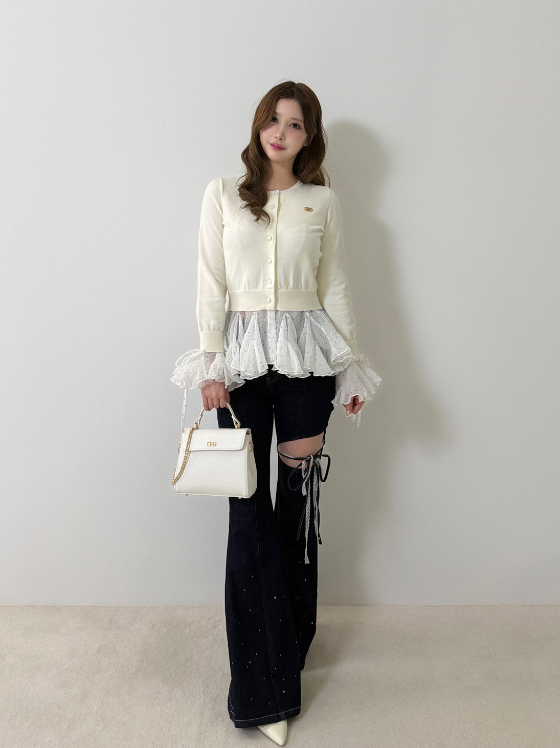 model：164cm　(size：S　color：Navy)