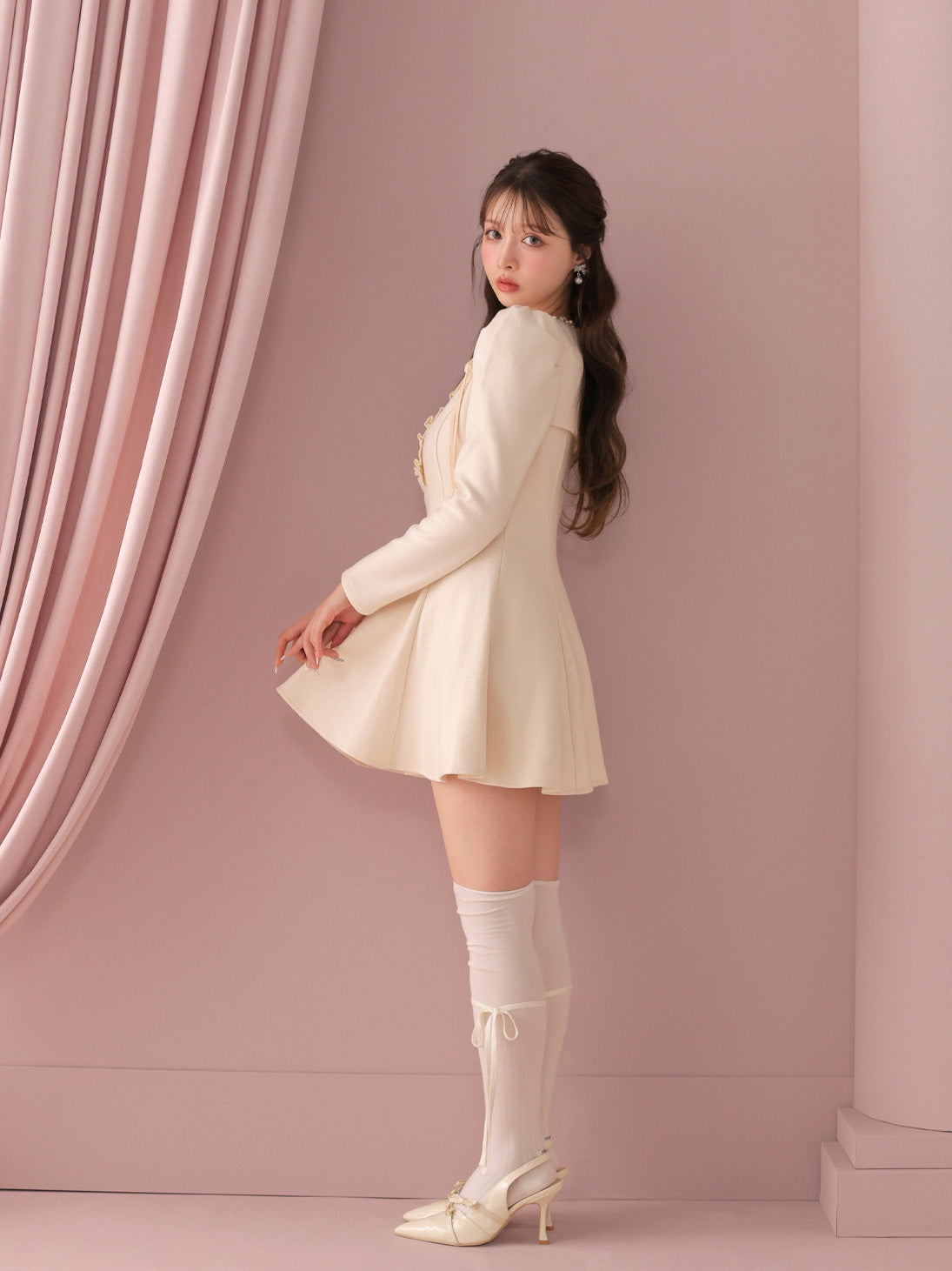 model：160cm　(size：F　color：Pink)