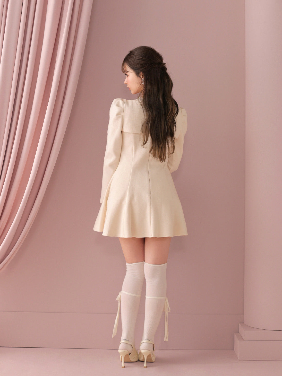 model：160cm　(size：F　color：Pink)