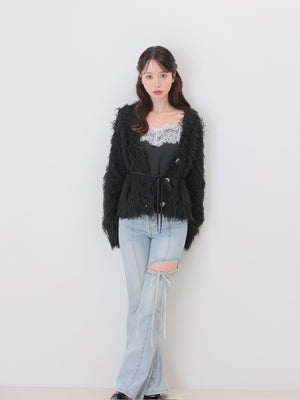model：162cm　(size：F　color：Black)
