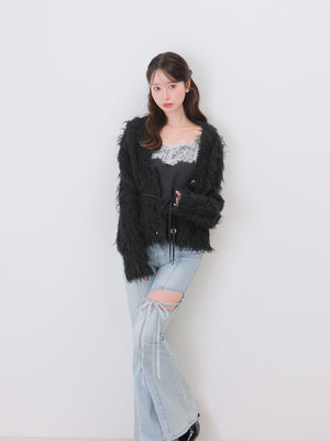 model：162cm　(size：F　color：Black)