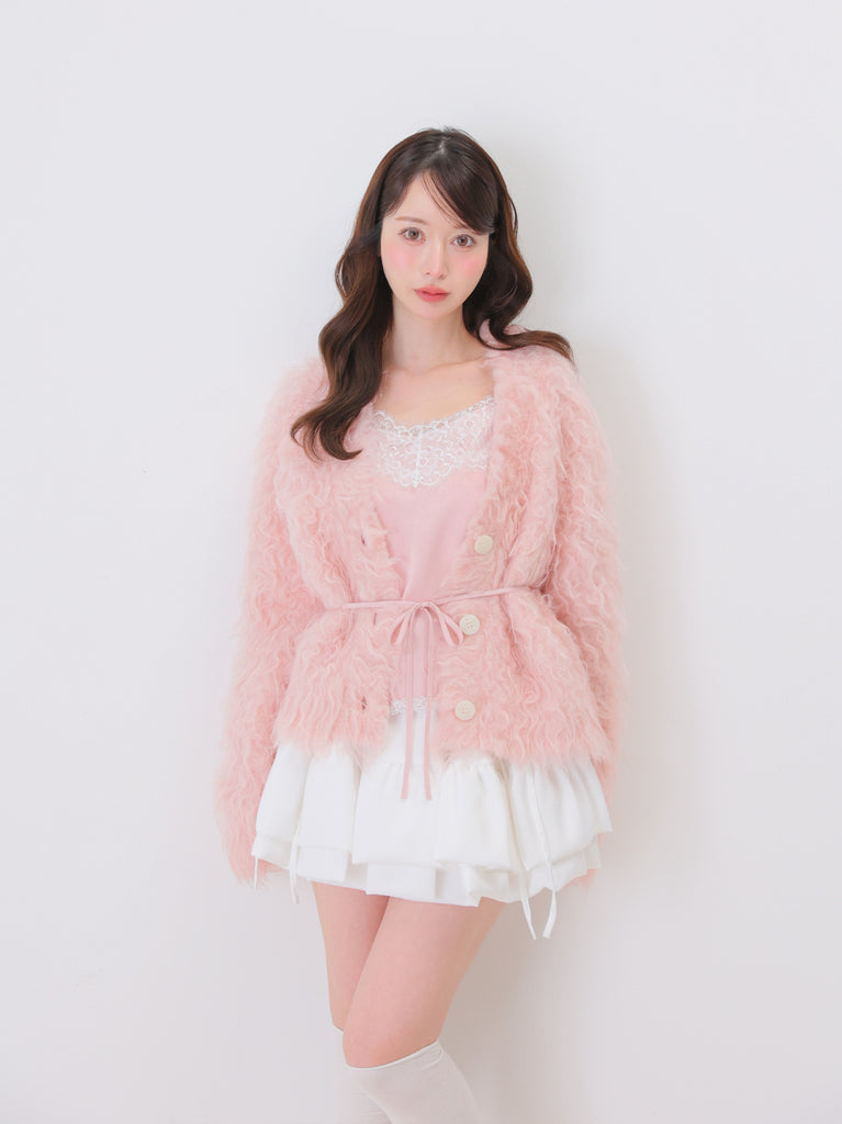 model：162cm　(size：F　color：Pink)