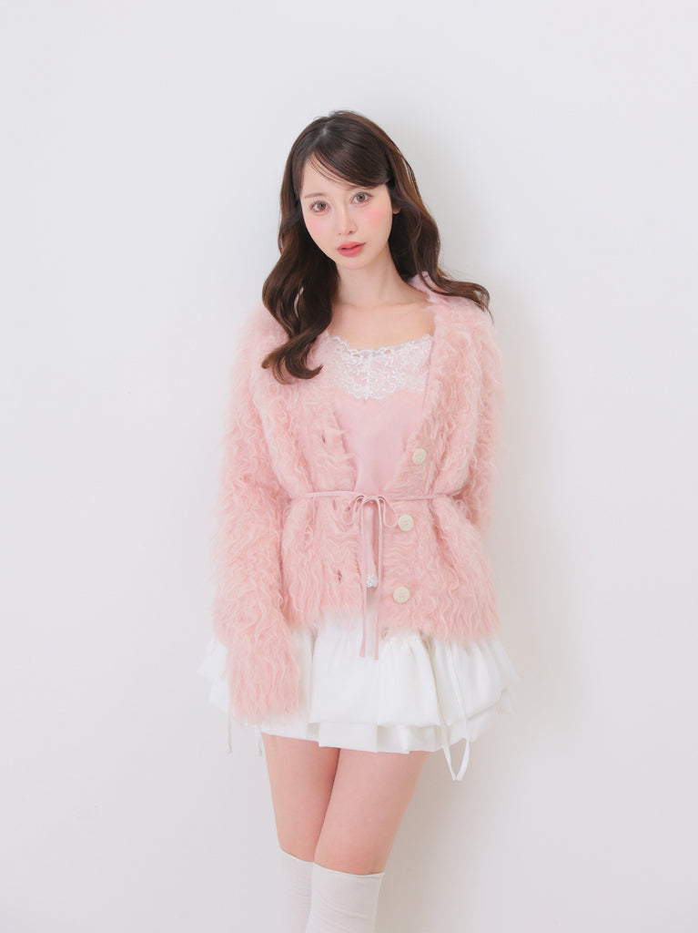 model：162cm　(size：F　color：Pink)