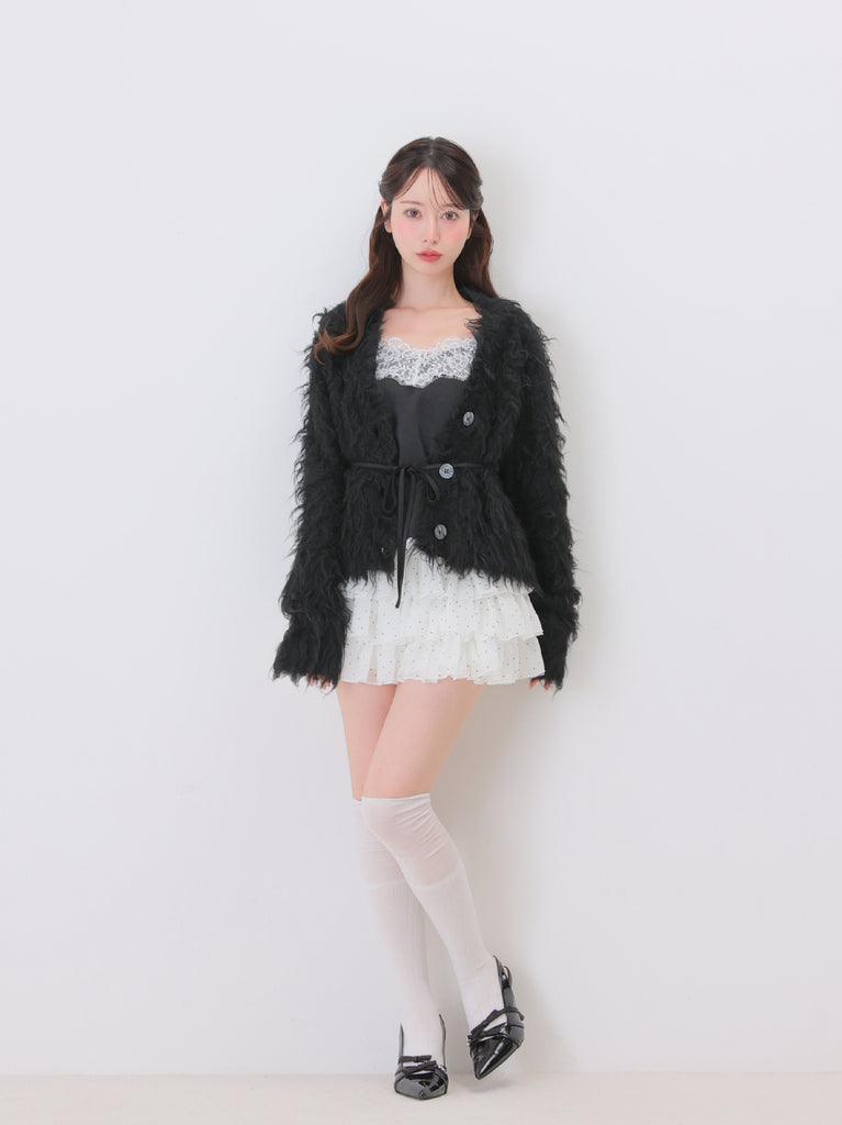 model：162cm　(size：F　color：Black)