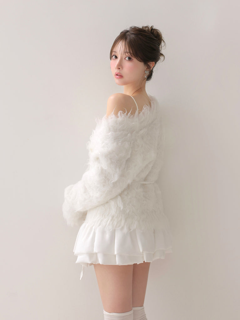 model：160cm　(size：F　color：White)