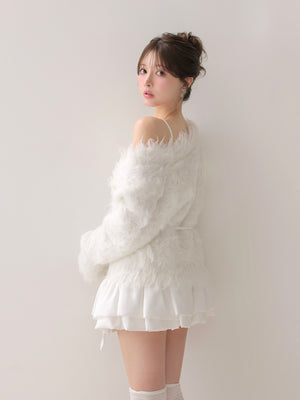 model：160cm　(size：F　color：White)