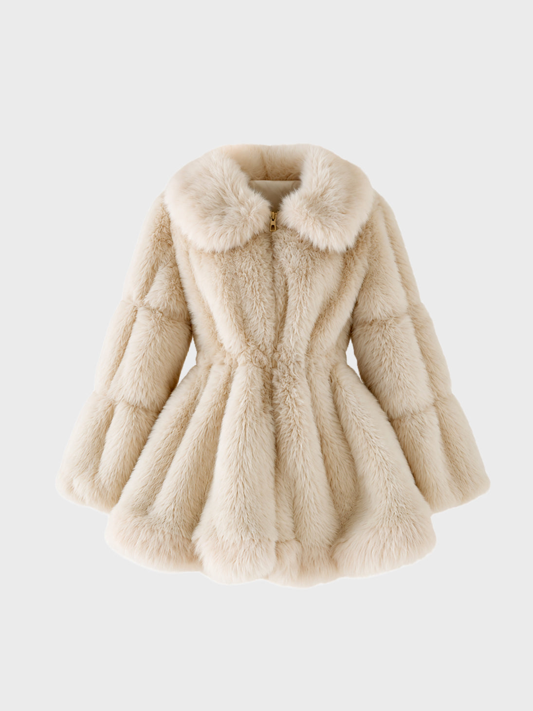 【Pre Order】Luxe fur fit line flare coat(eme11161)