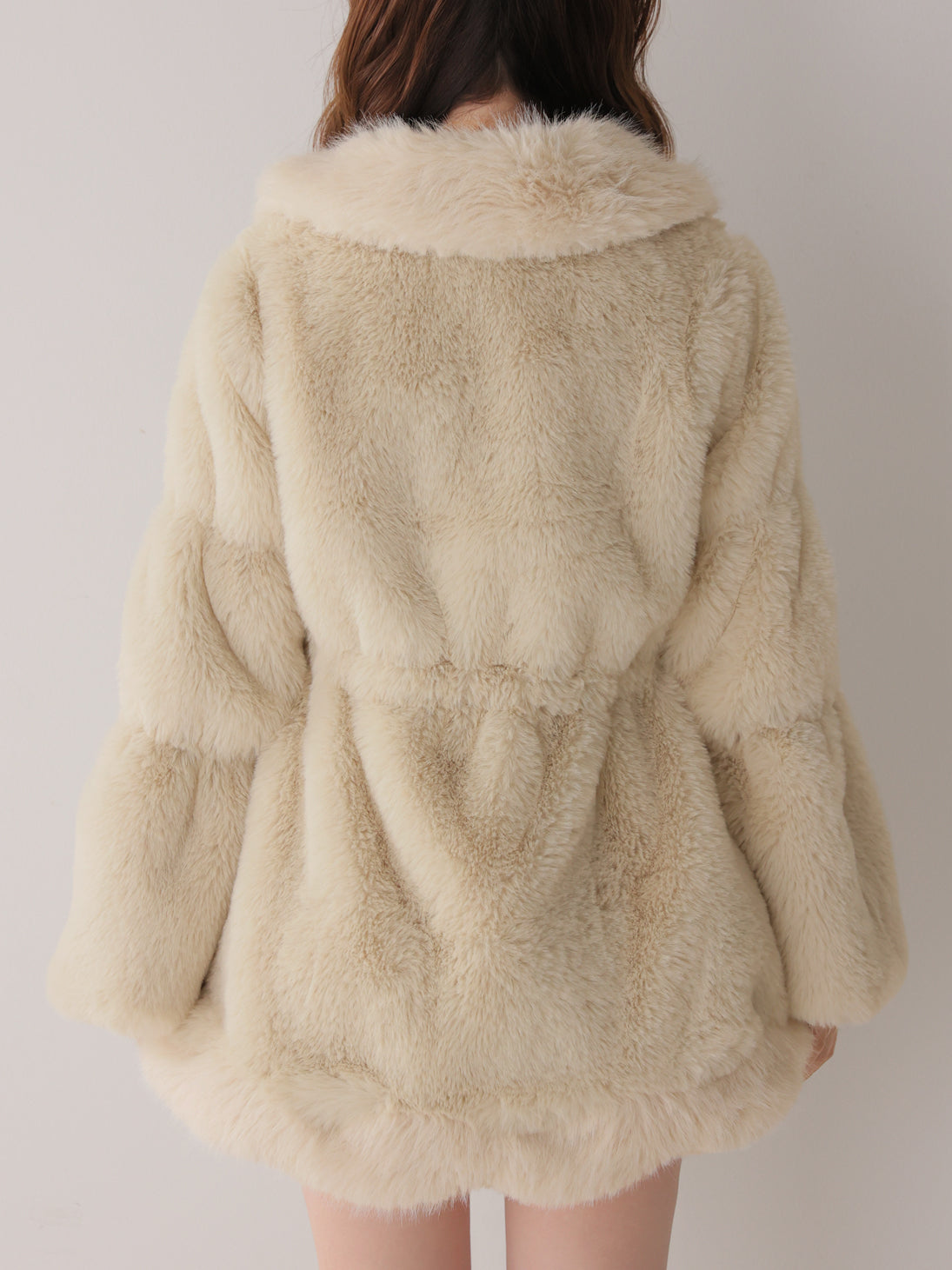 【Pre Order】Luxe fur fit line flare coat(eme11161)