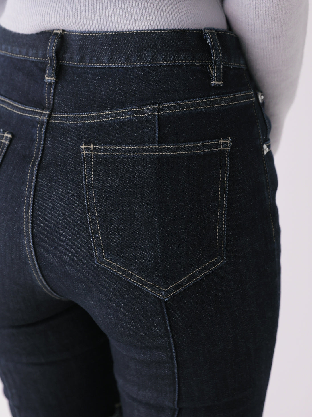 Side cut lace ribbon denim(eme11164)