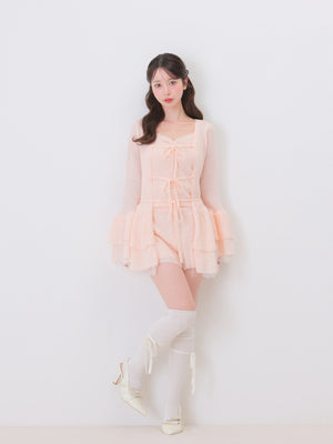 model：162cm　(size：F　color：Pink)