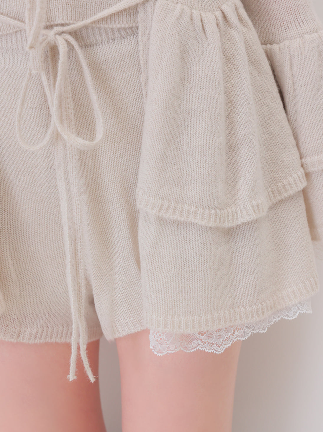 Airy frill knit three piece setup(eme11167)
