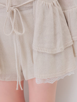 Airy frill knit three piece setup(eme11167)