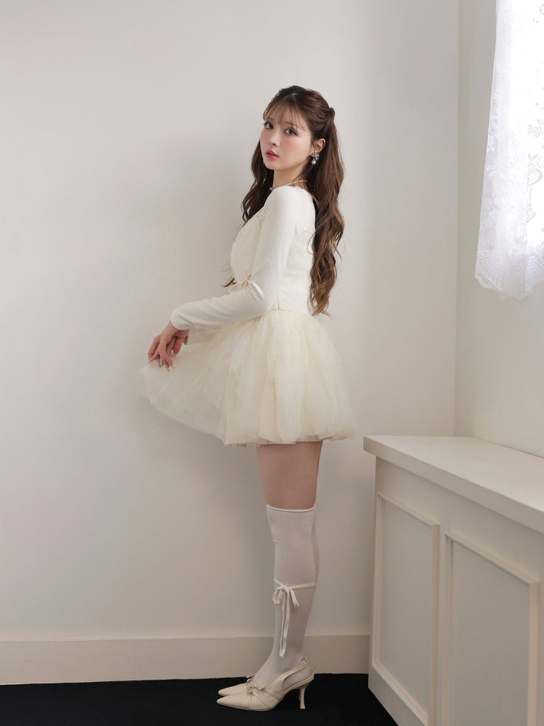 model：160cm　(size：F　color：Ivory)