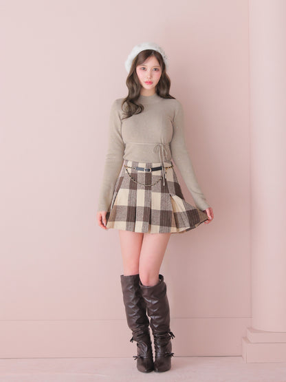model：164cm　(size：F(丈長め)　color：Brown)