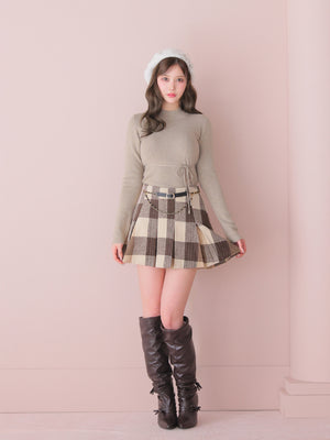 model：164cm　(size：F(丈長め)　color：Brown)