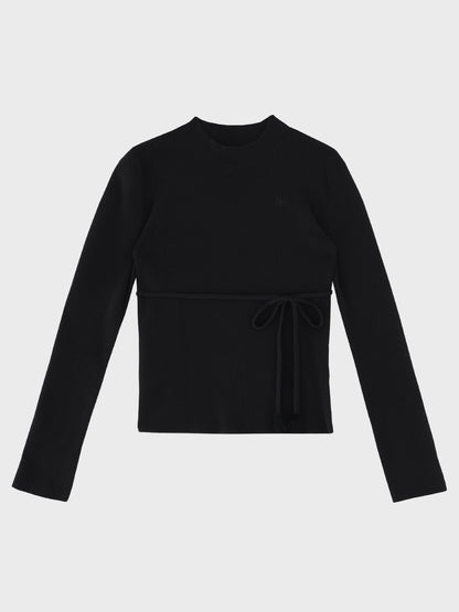 Daily line ribbon knit tops(eme11194)