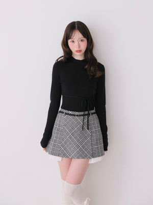 model：162cm　(size：F　color：Black)