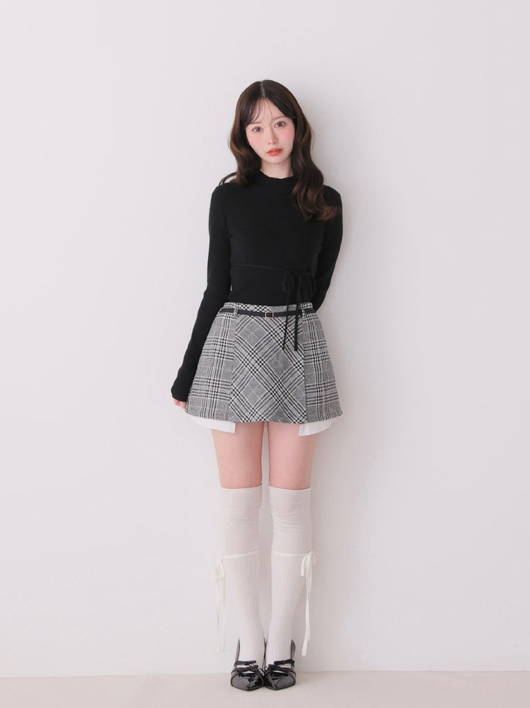 model：162cm　(size：F　color：Black)