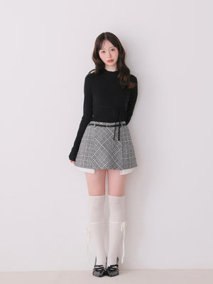 model：162cm　(size：F　color：Black)