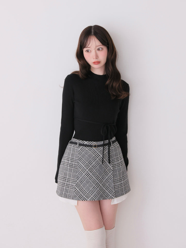 model：162cm　(size：F　color：Black)