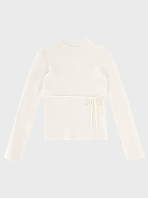 Daily line ribbon knit tops(eme11194)