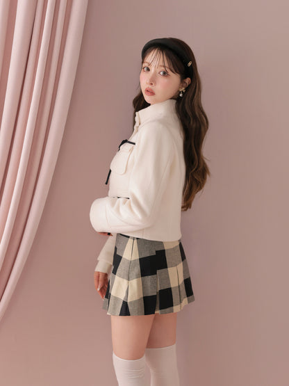 model：160cm　(size：F　color：Beige black)