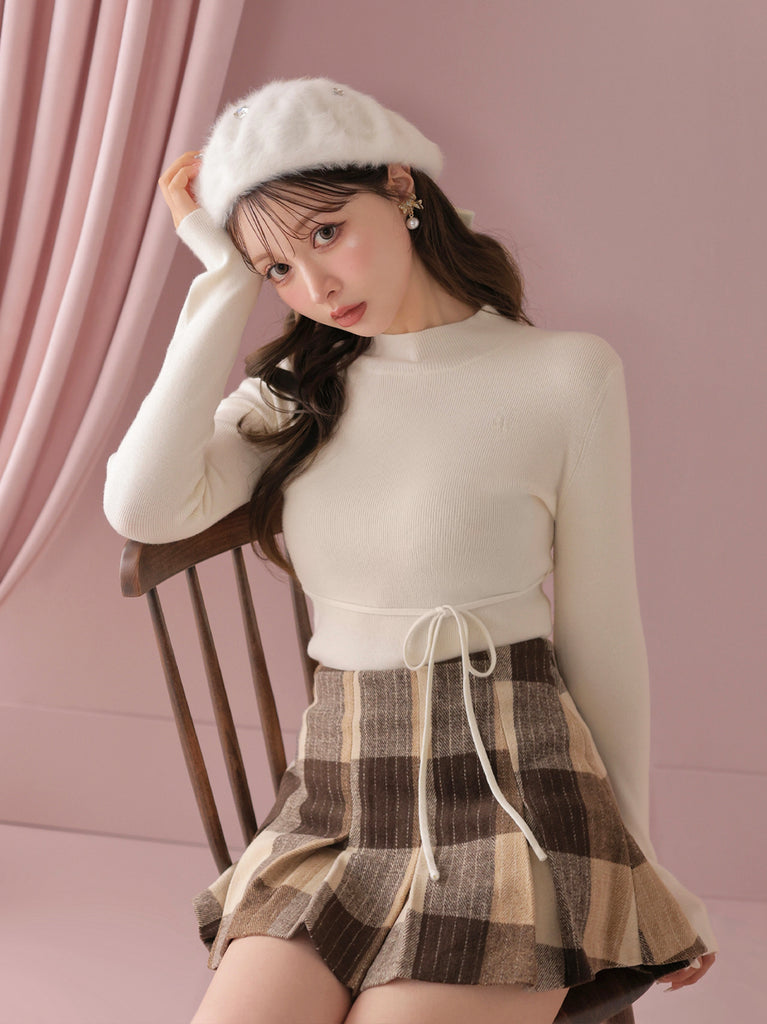 Back ribbon bijou beret(eme10890)