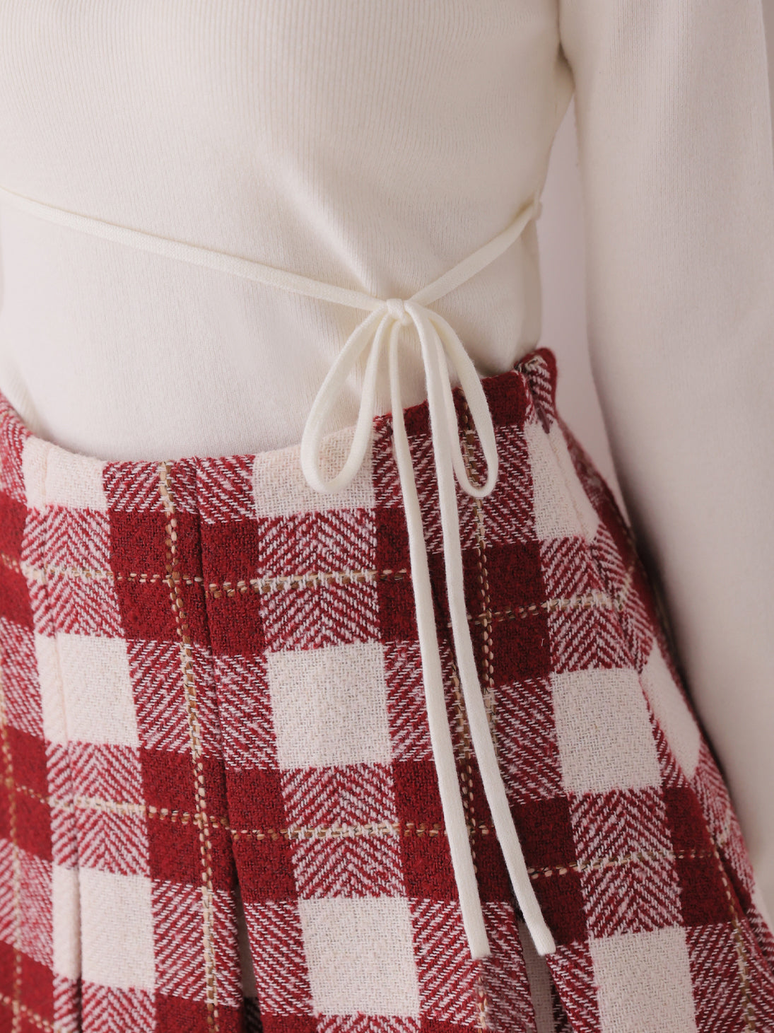 Daily line ribbon knit tops(eme11194)