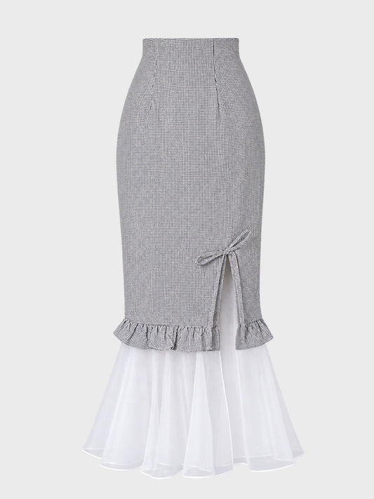 【SALE】【70％OFF】Organza mermaid skirt (eme10410)