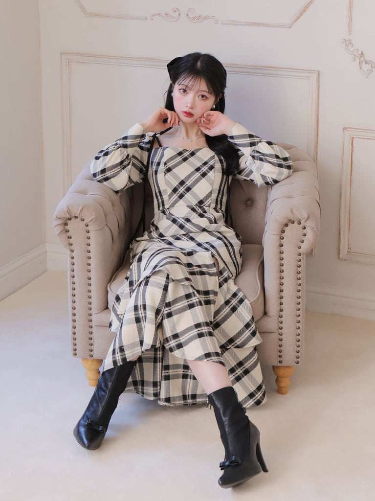 【SALE】Dot tulle short boots (eme10281)